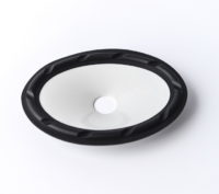 5x7 inch rubber edge Injection PP speaker cone