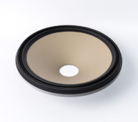 Rubber surround alumunium body cone paper